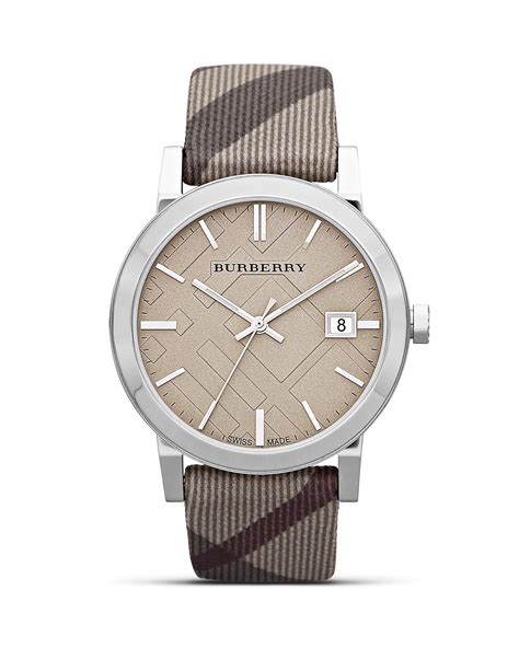 burberry smoked check strap watch 38mm|Burberry Chronograph Check Strap Watch for sale .